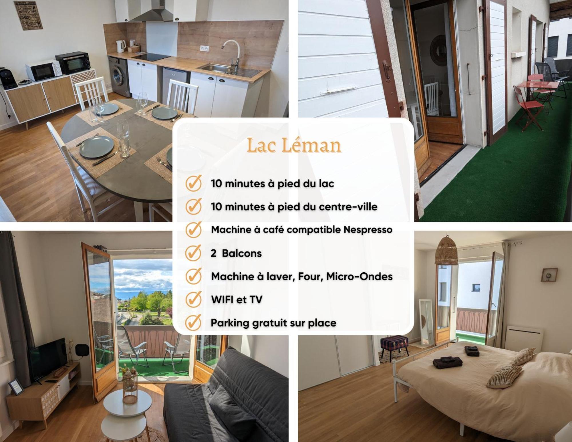 Cosy Et Moderne - Lac Leman Thonon-les-Bains Exterior foto